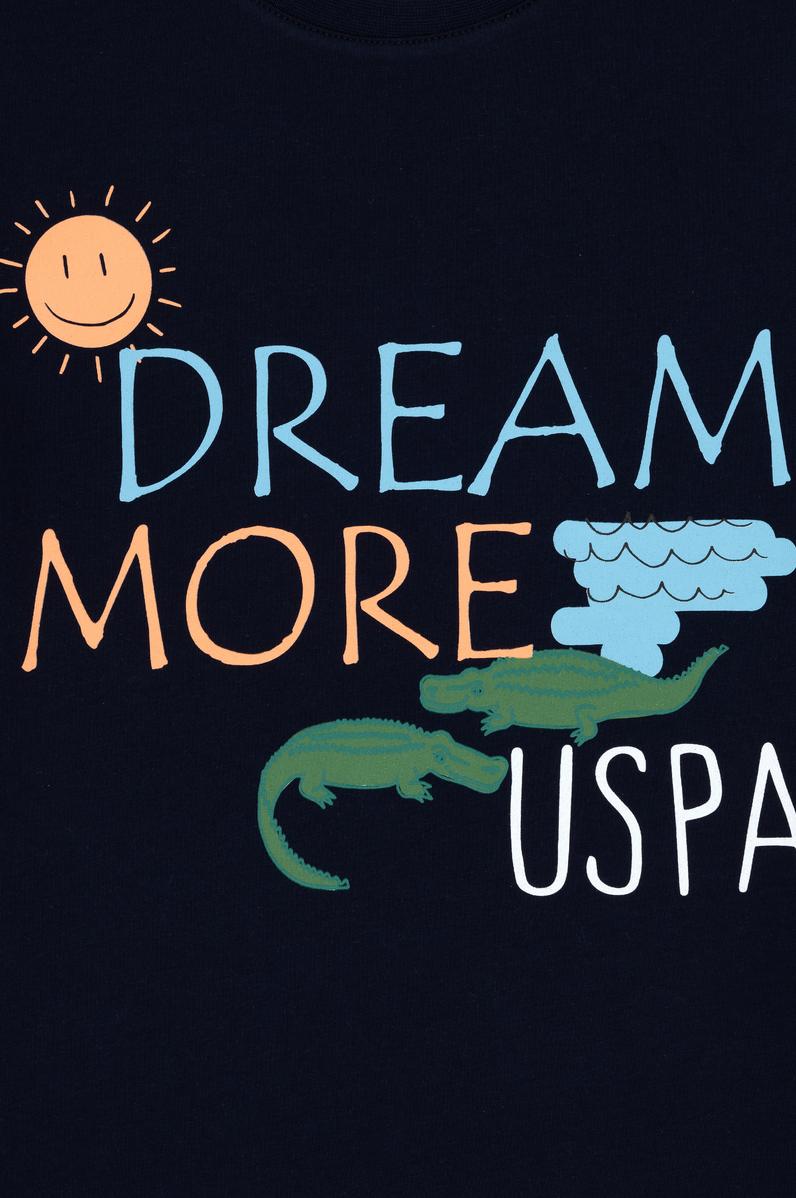 Erkek Çocuk Lacivert Oversize Bisiklet Yaka Tişört