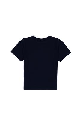 Erkek Çocuk Lacivert Oversize Bisiklet Yaka Tişört - 50307164020