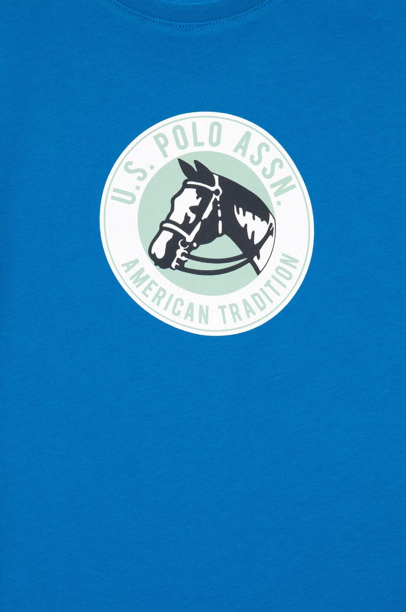 Erkek Çocuk Kobalt Oversize Bisiklet Yaka Tişört