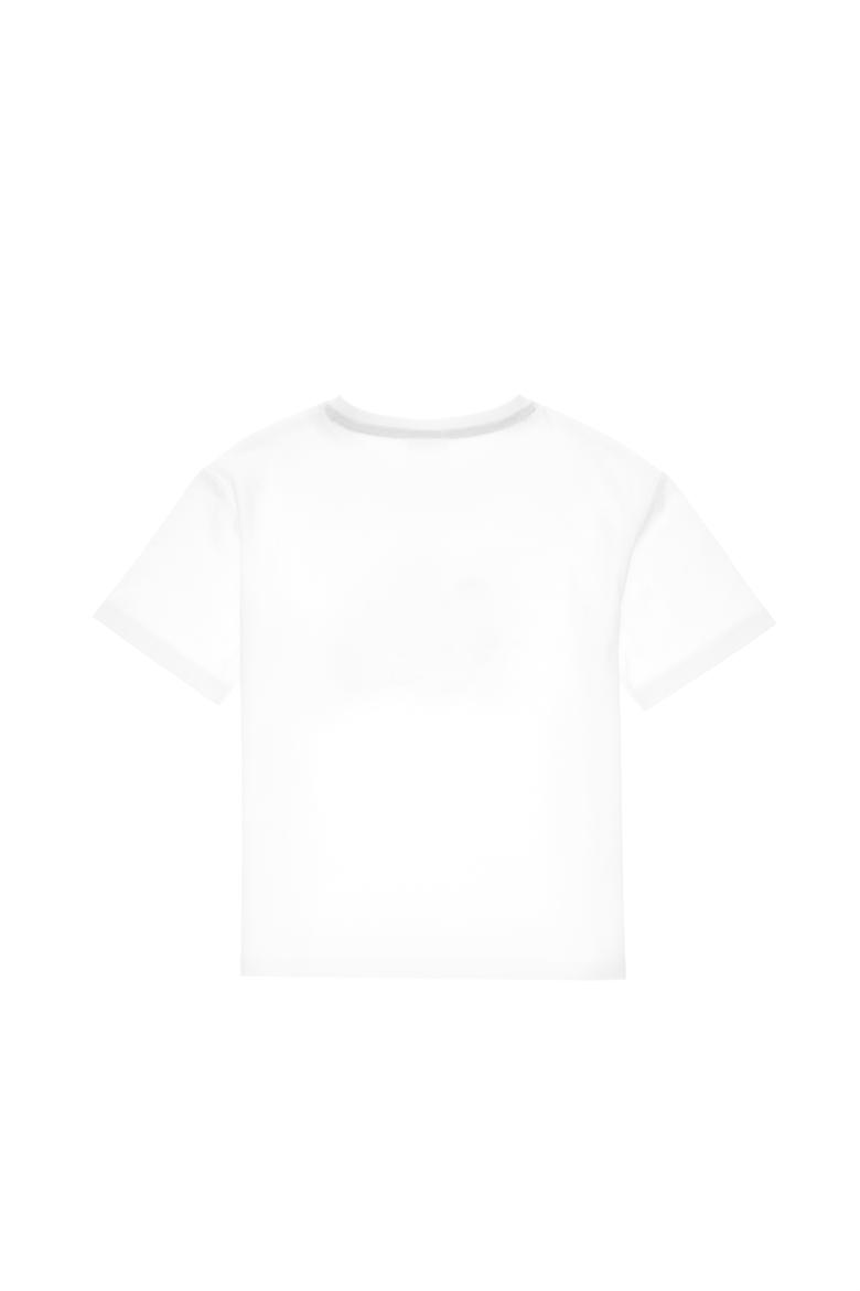 Erkek Çocuk Beyaz Comfort Bisiklet Yaka Tişört - 50307178009