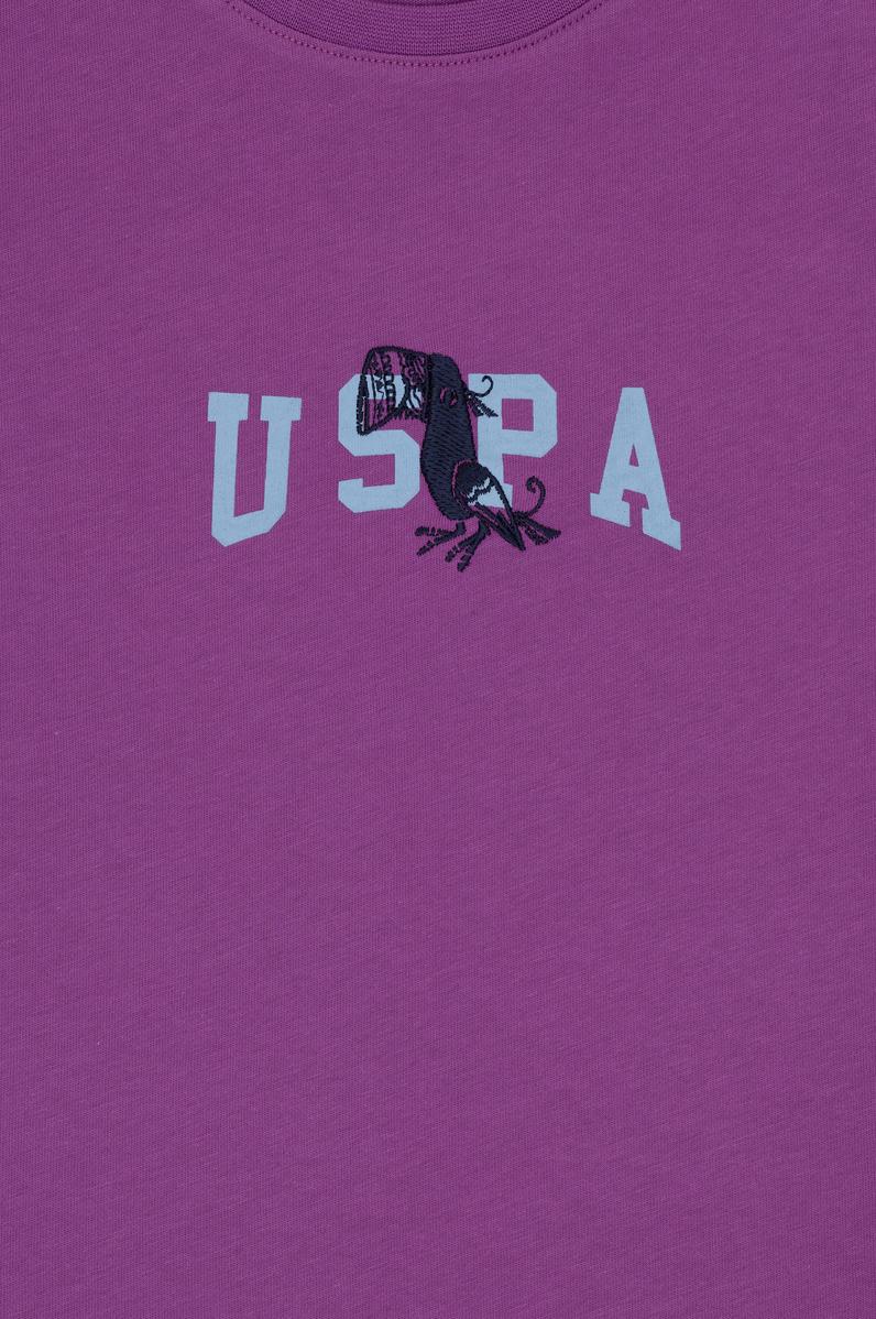 Erkek Çocuk Menekşe Bisiklet Yaka Tişört