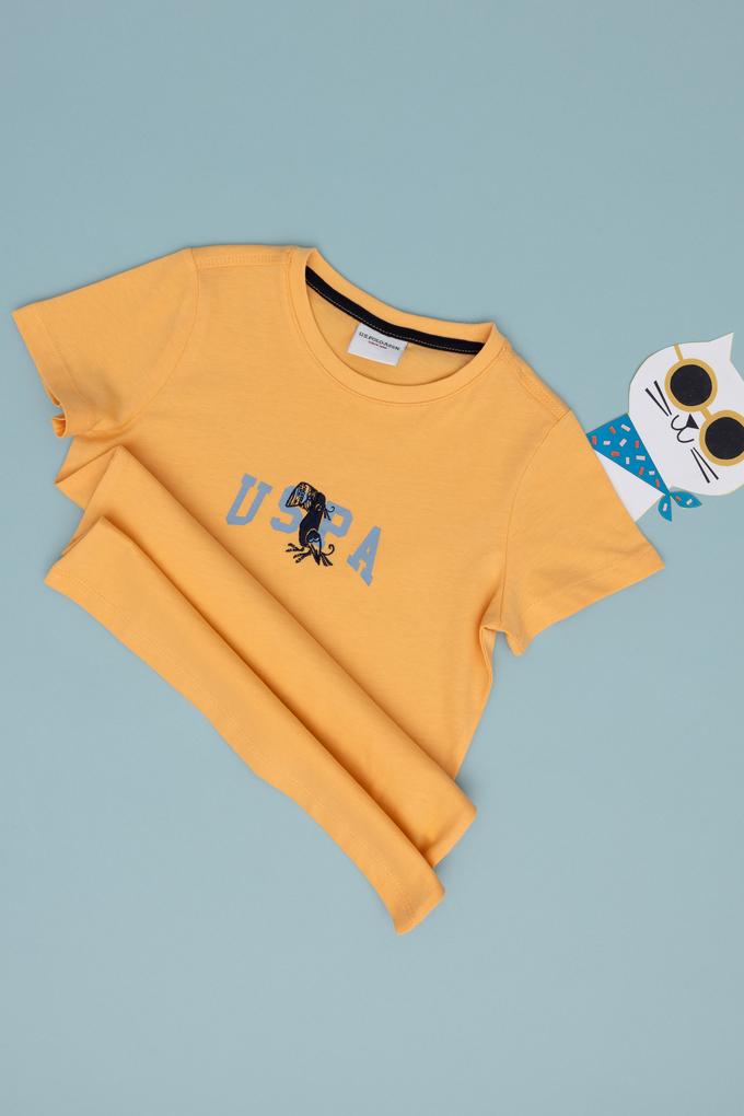 Erkek Çocuk Kavun Bisiklet Yaka Tişört