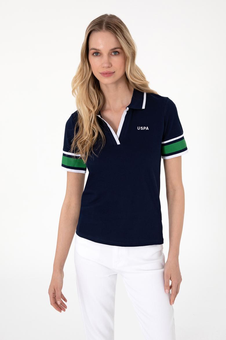 Kadın Lacivert Polo Yaka Tişört