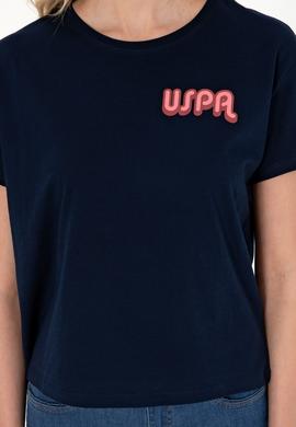 Kadın Lacivert Bisiklet Yaka Tişört - 50311694008