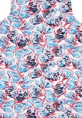 Kız Çocuk Lacivert Kolsuz Kelebek Desenli Örme Elbise - 50306263023