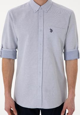 Erkek Lacivert Regular Fit Cepli Gömlek - 50306340014