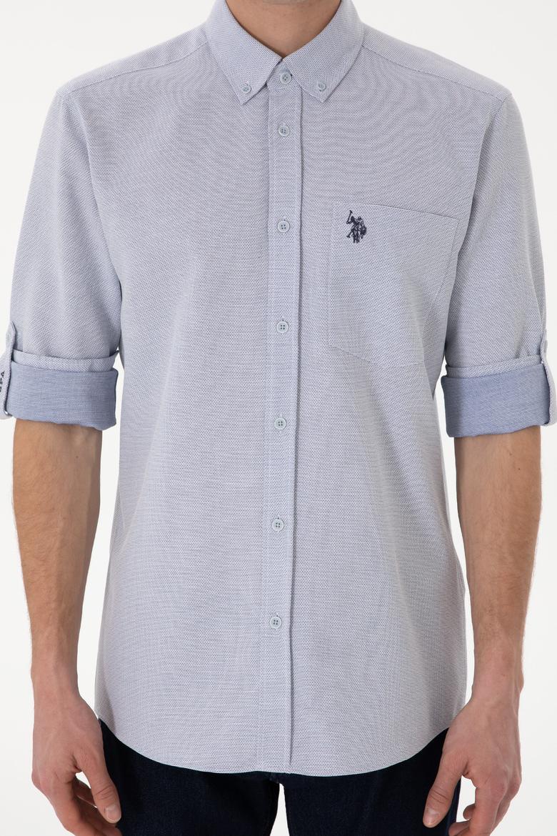 Erkek Lacivert Regular Fit Cepli Gömlek - 50306340014