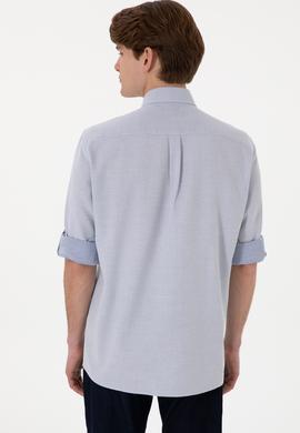 Erkek Lacivert Regular Fit Cepli Gömlek - 50306340014