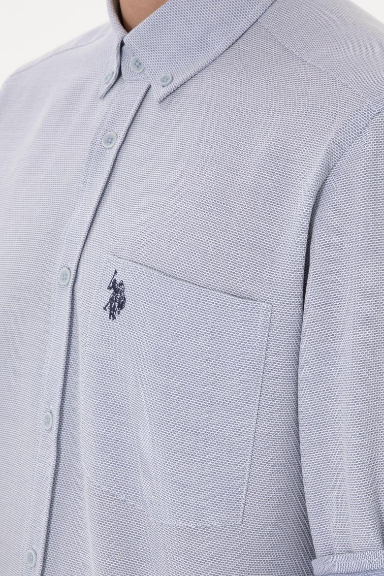 Erkek Lacivert Regular Fit Cepli Gömlek - 50306340014