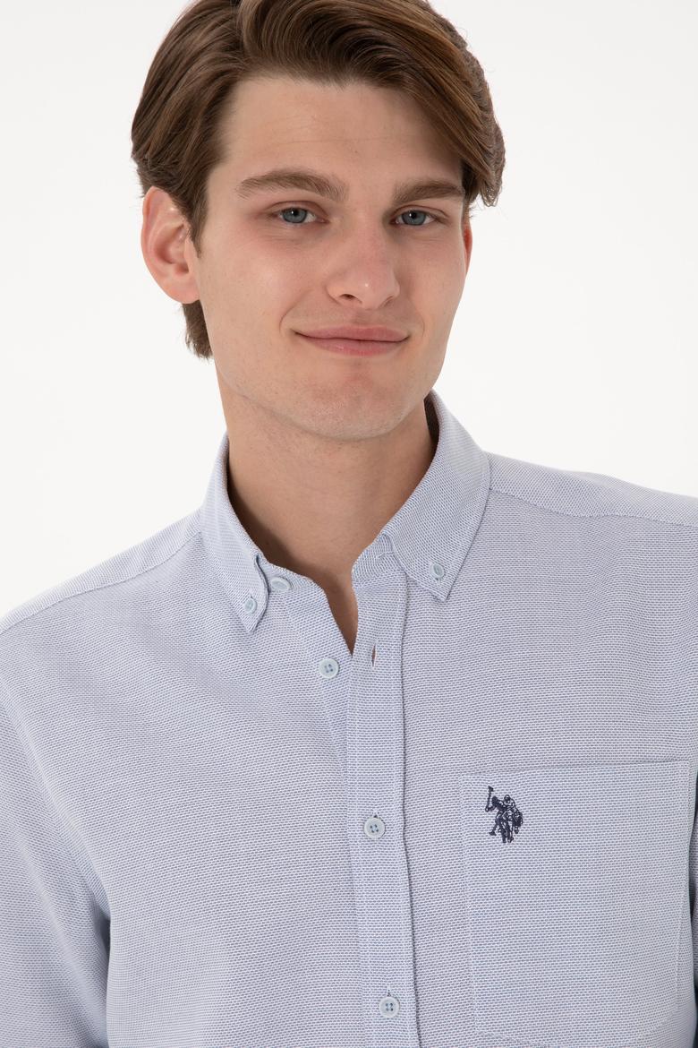 Erkek Lacivert Regular Fit Cepli Gömlek - 50306340014