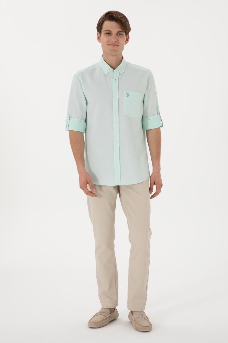 Erkek Mint Regular Fit Cepli Gömlek - 50306340023