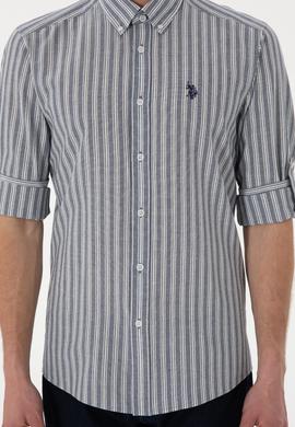 Erkek Mavi Uzun Kollu Gömlek - 50306349015