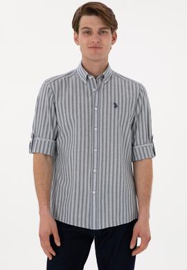 Erkek Mavi Uzun Kollu Gömlek - 50306349015