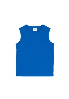 Erkek Çocuk Kobalt Kolsuz Bisiklet Yaka Tişört - 50307160043