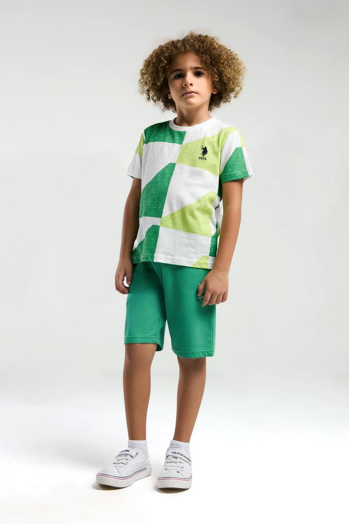 Erkek Çocuk Yeşil Pijama Takımı