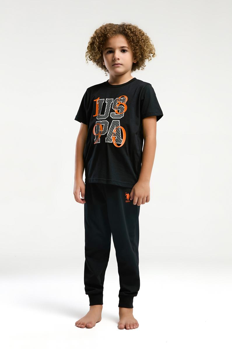 Erkek Çocuk Siyah Pijama Takımı