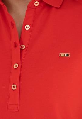 Kadın Kırmızı Polo Yaka Mini Boy Örme Elbise - 50305853009