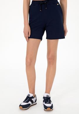 Kadın Lacivert Örme Şort - 50305755001