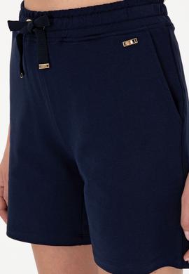 Kadın Lacivert Örme Şort - 50305755001