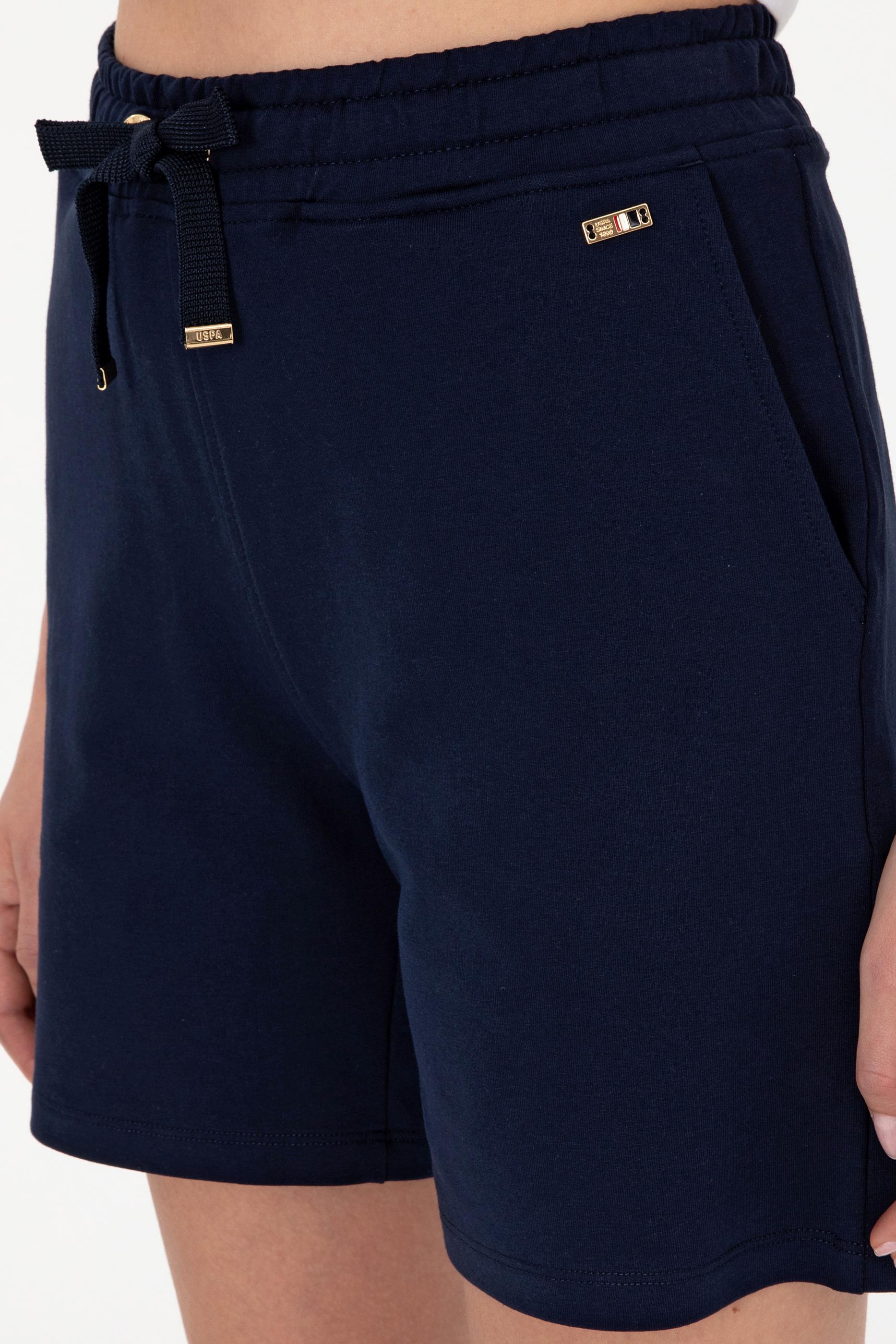 Kadın Lacivert Örme Şort