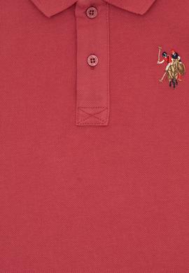 Erkek Çocuk Vişne Basic Polo Yaka Tişört - 50306484071