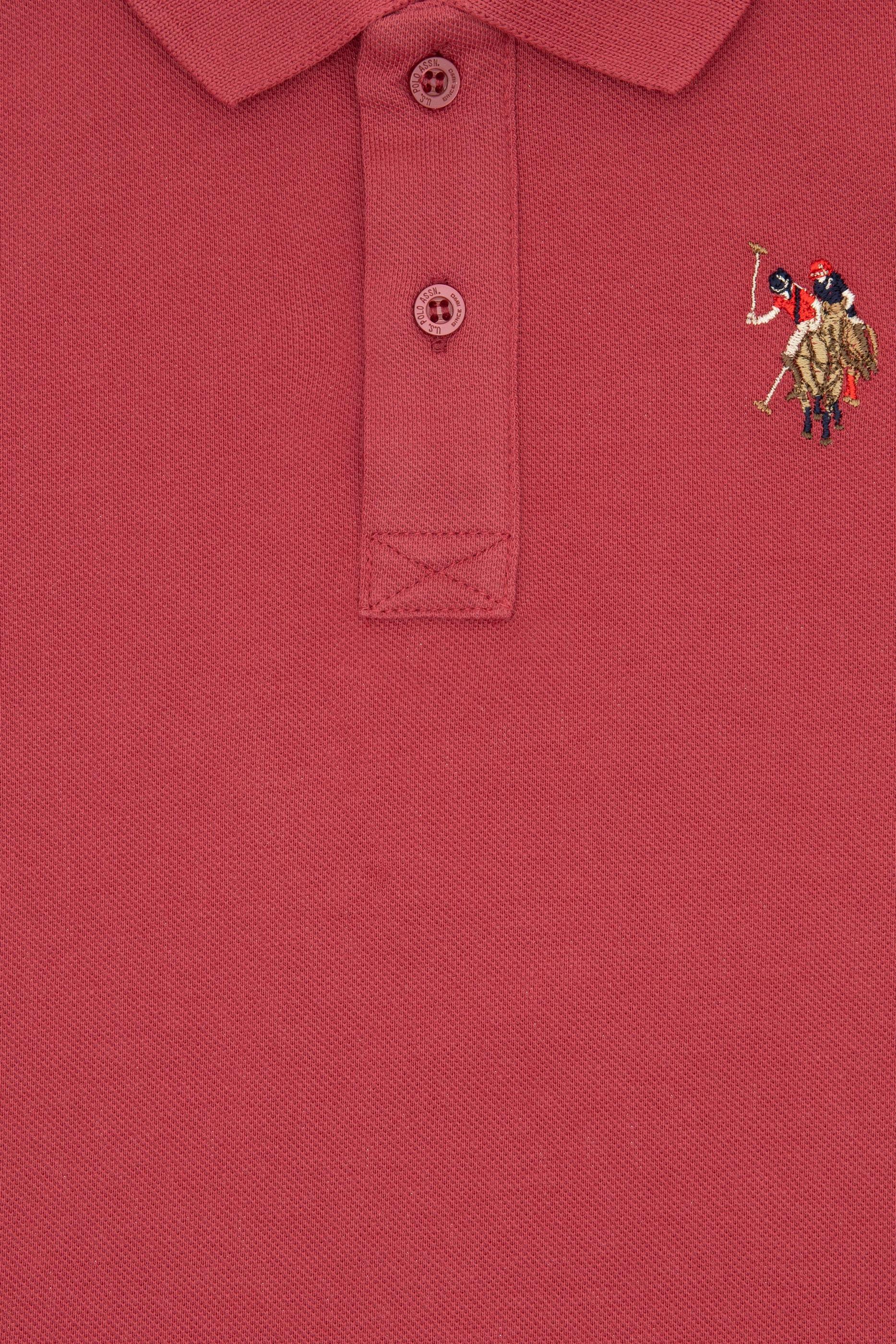 Erkek Çocuk Vişne Basic Polo Yaka Tişört