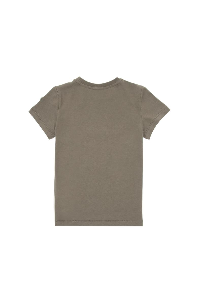 Erkek Çocuk Haki Bisiklet Yaka Tişört - 50307172033