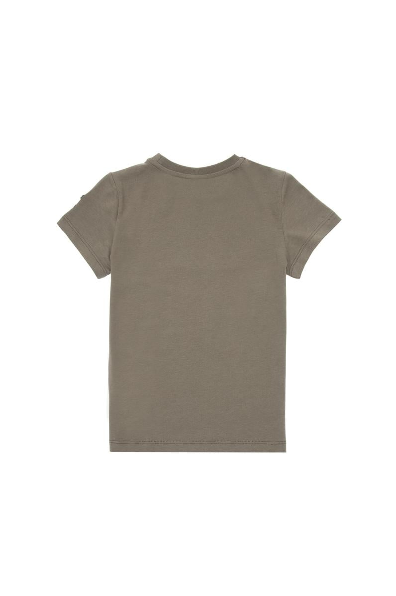Erkek Çocuk Haki Bisiklet Yaka Tişört