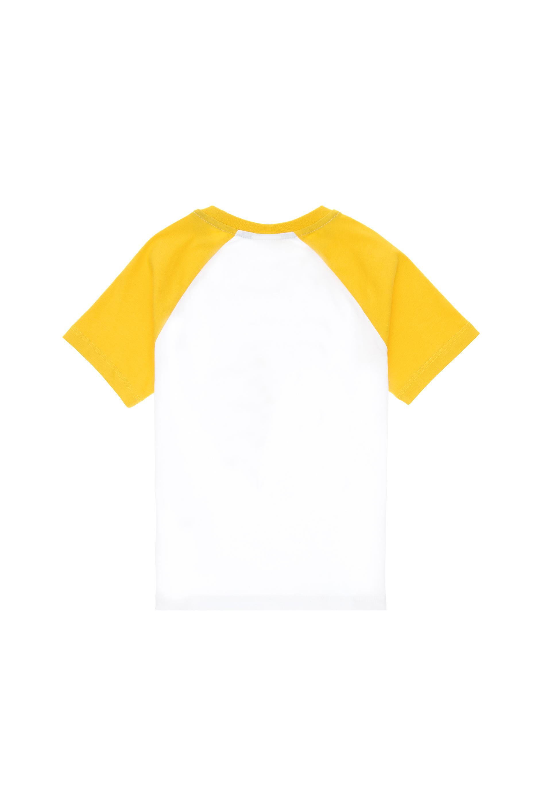 Erkek Çocuk Beyaz Bisiklet Yaka Tişört