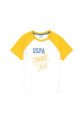 Erkek Çocuk Beyaz Bisiklet Yaka Tişört - 50307177004