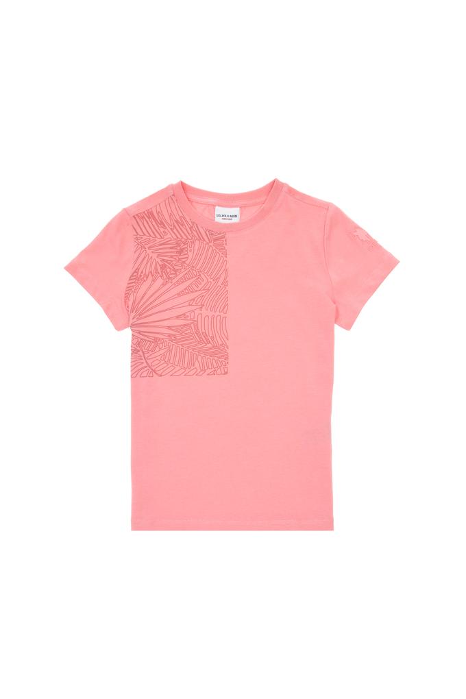 Erkek Çocuk Pembe Bisiklet Yaka Tişört