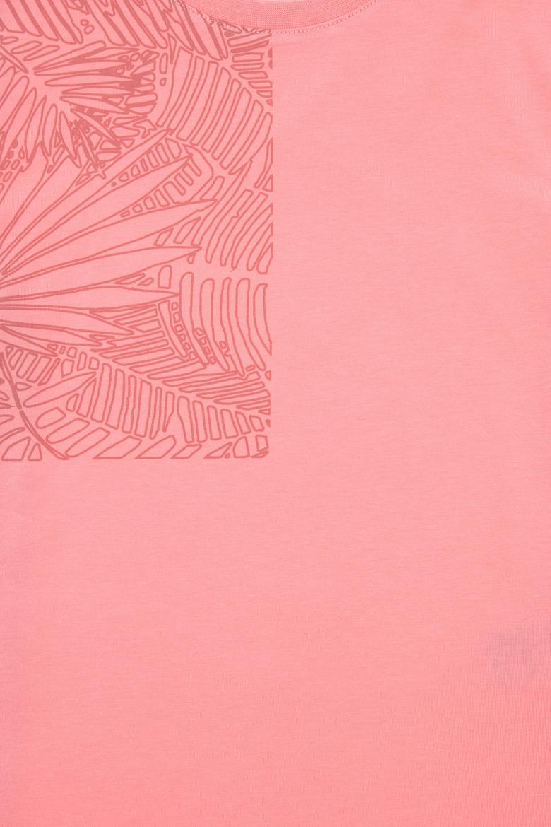 Erkek Çocuk Pembe Bisiklet Yaka Tişört - 50307172021