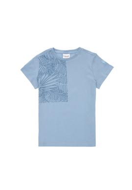 Erkek Çocuk Mavi Bisiklet Yaka Tişört - 50307172002