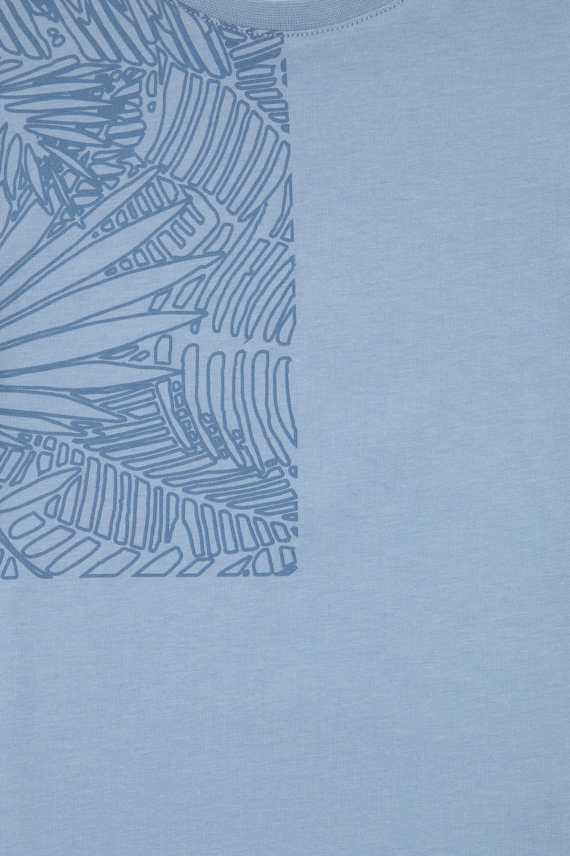 Erkek Çocuk Mavi Bisiklet Yaka Tişört