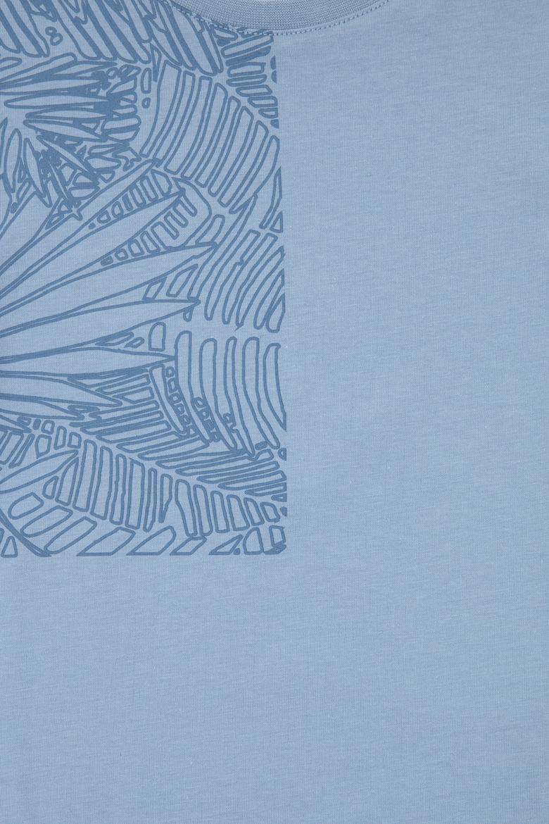 Erkek Çocuk Mavi Bisiklet Yaka Tişört - 50307172002