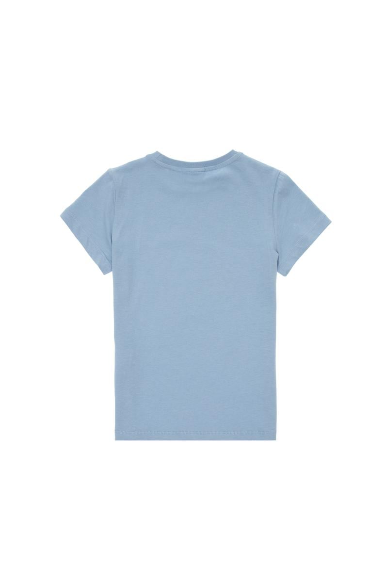 Erkek Çocuk Mavi Bisiklet Yaka Tişört