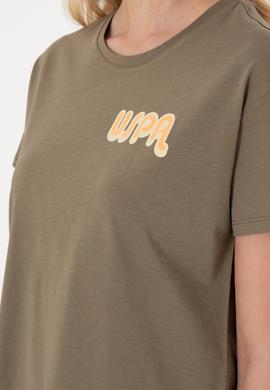 Kadın Vizon Bisiklet Yaka Tişört - 50311694012