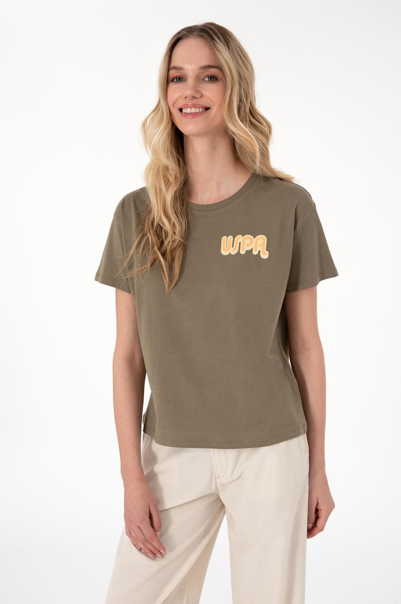 Kadın Vizon Bisiklet Yaka Tişört