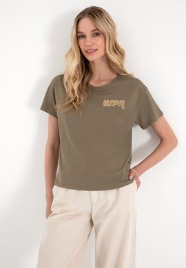 Kadın Vizon Bisiklet Yaka Tişört - 50311694012