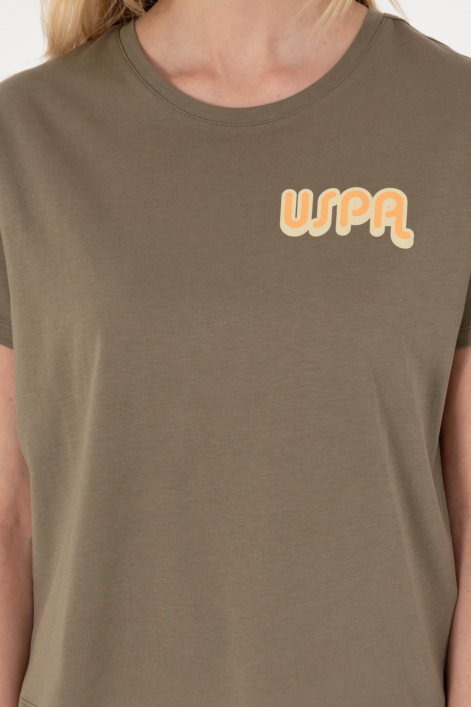 Kadın Vizon Bisiklet Yaka Tişört