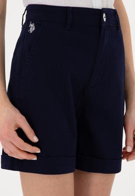 Kadın Lacivert Dokuma Şort - 50309125001