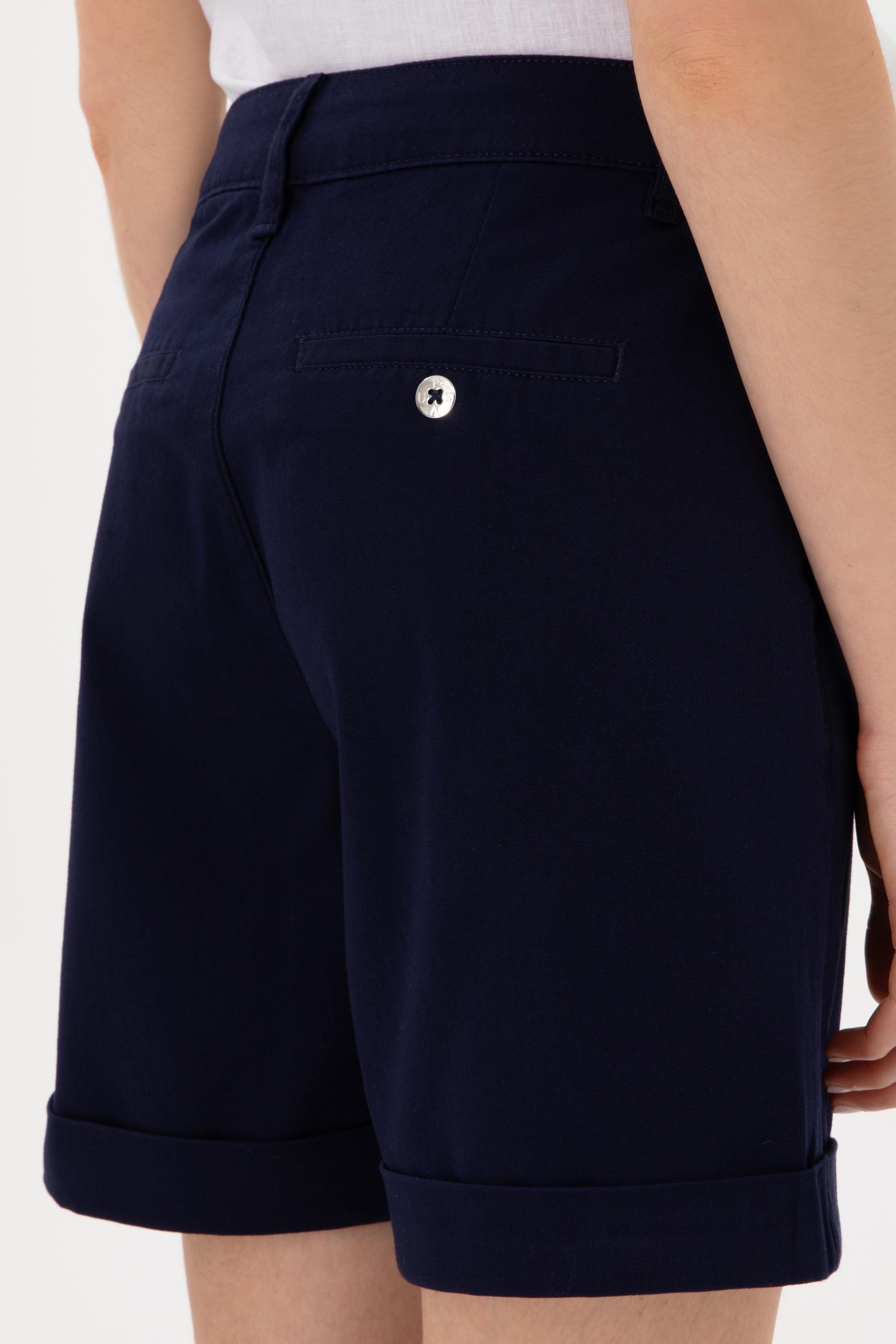 Kadın Lacivert Dokuma Şort