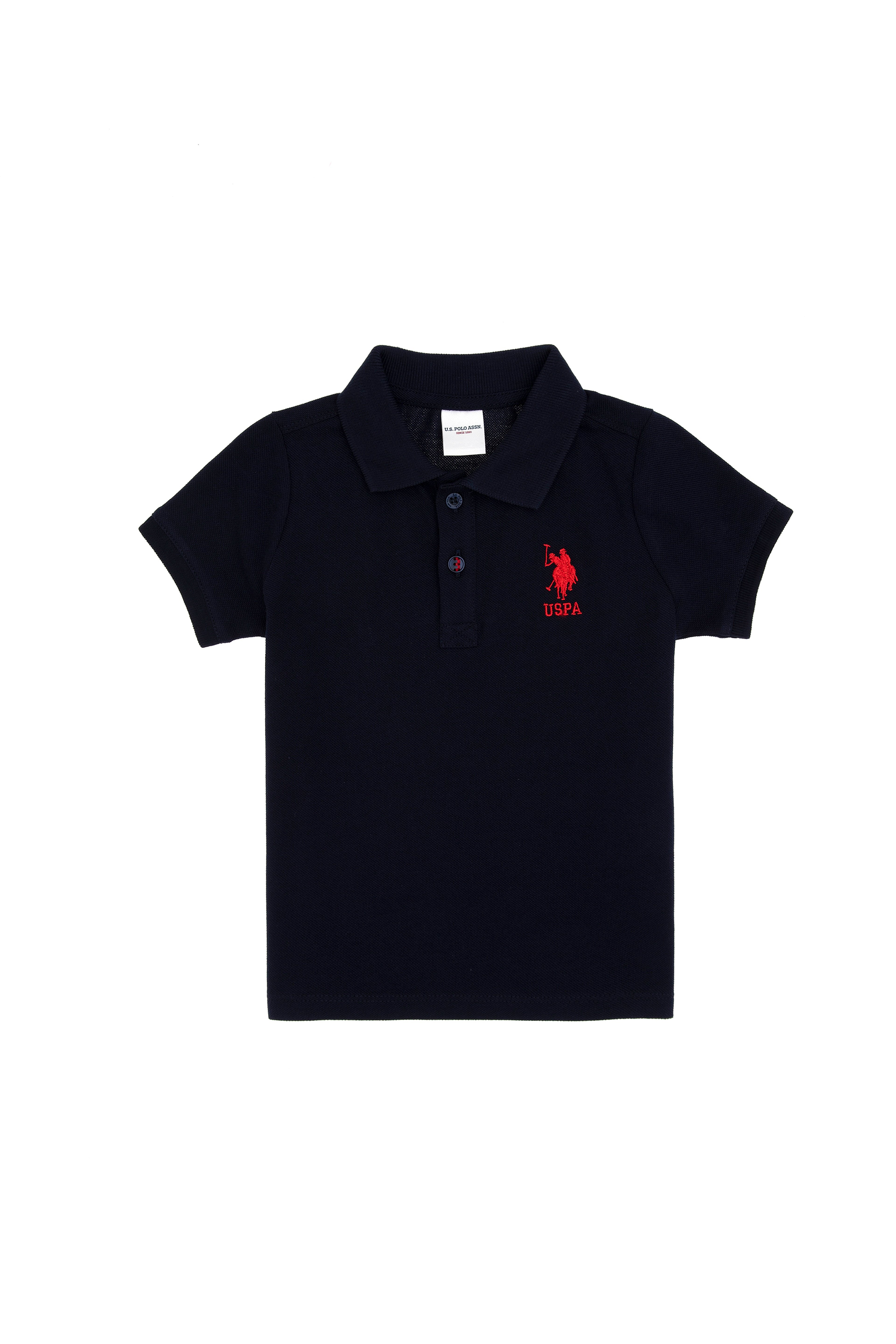 Erkek Bebek Lacivert Basic Polo Yaka Basic Tişört