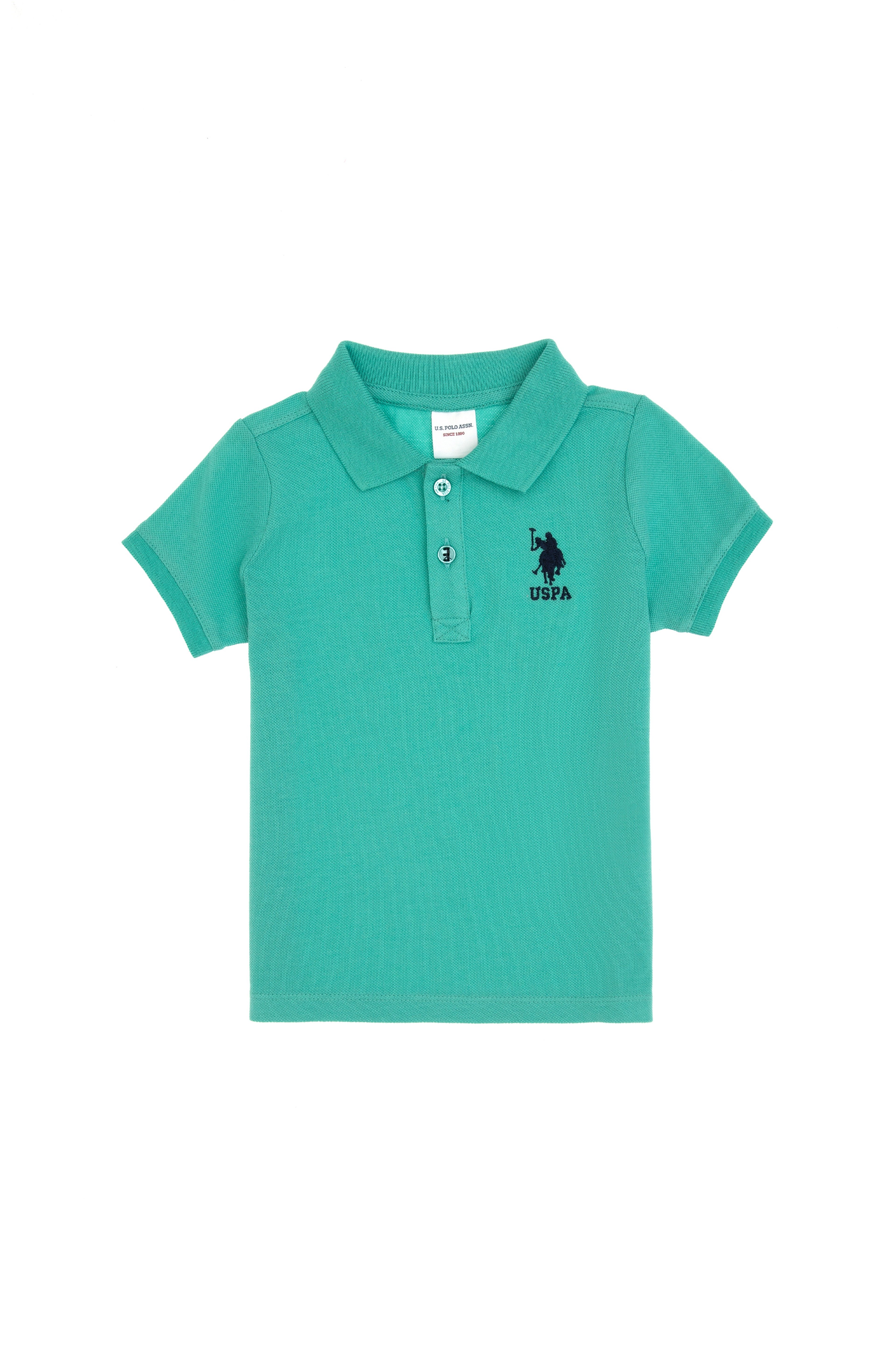 Erkek Bebek Mint Basic Polo Yaka Tişört - Image 1