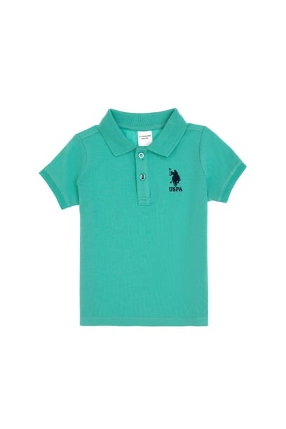 Erkek Bebek Mint Basic Polo Yaka Tişört