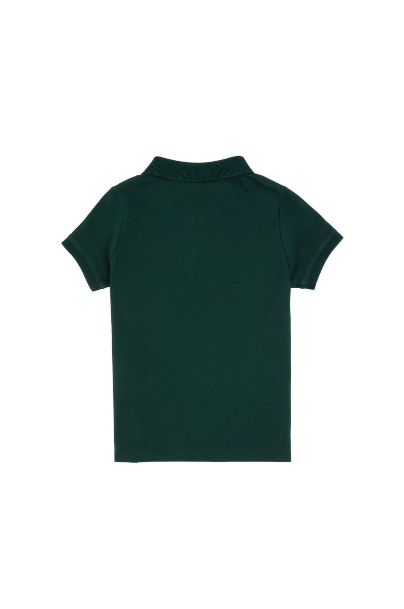 Erkek Bebek Koyu Yeşil Basic Polo Yaka Tişört