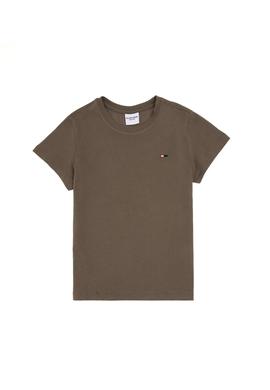 Erkek Çocuk Vizon Basic Bisiklet Yaka Tişört - 50306548060