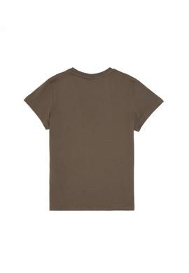 Erkek Çocuk Vizon Basic Bisiklet Yaka Tişört - 50306548060