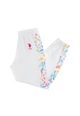 Kız Çocuk Beyaz Carrot Fit Renkli Baskılı Eşofman Altı - 50300939002