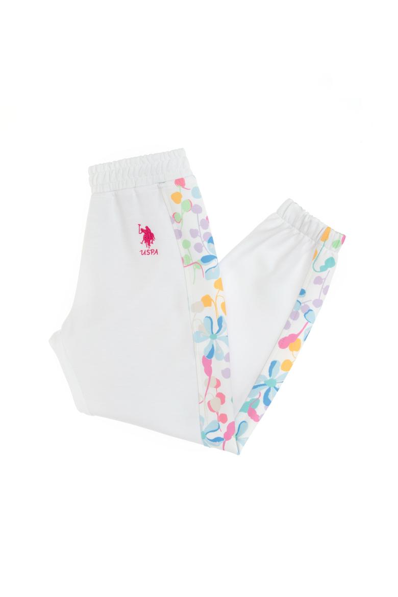 Kız Çocuk Beyaz Carrot Fit Renkli Baskılı Eşofman Altı - 50300939002